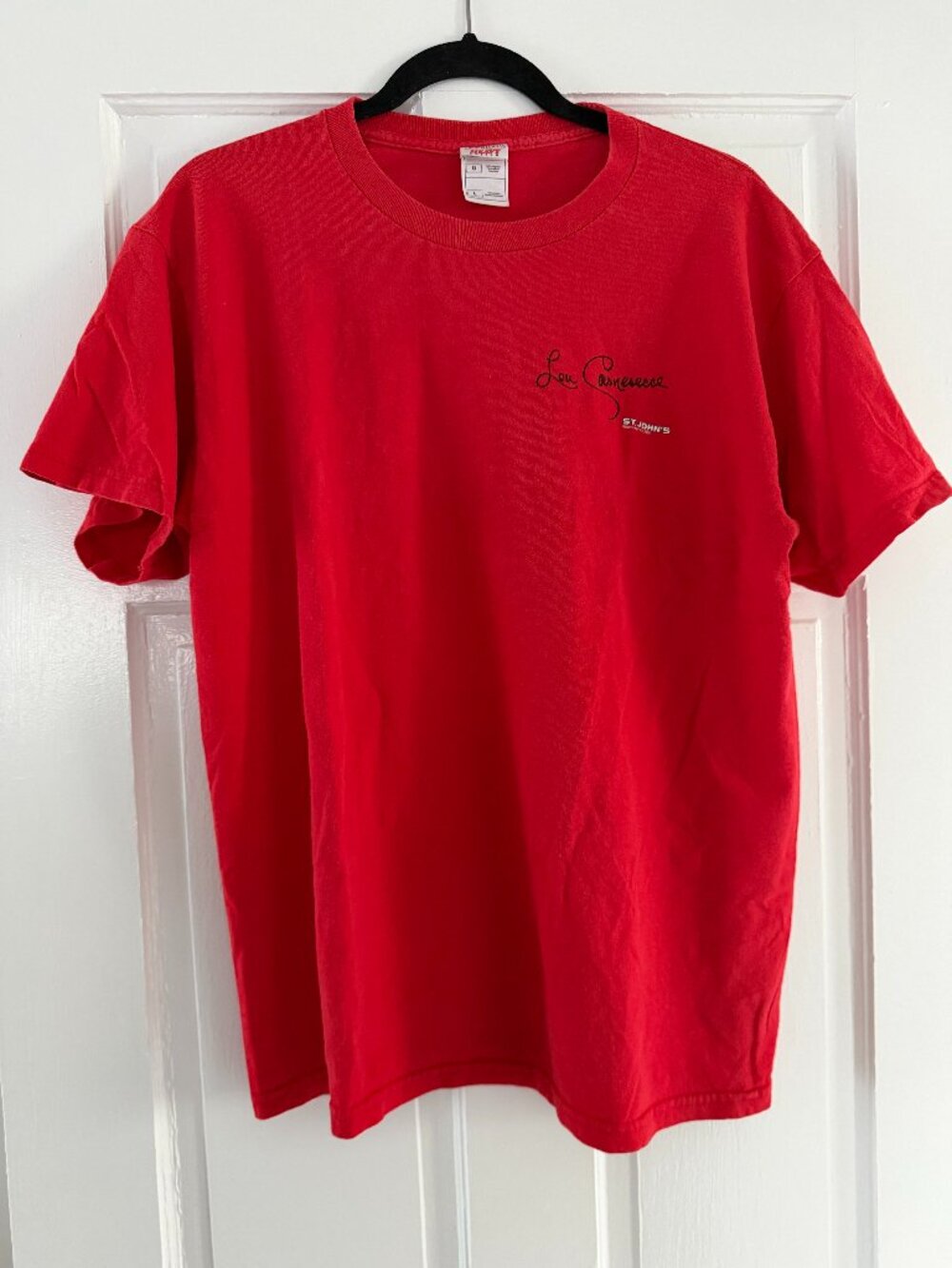 RARE St. John's Lou Carnesecca Court dedication T-Shirt